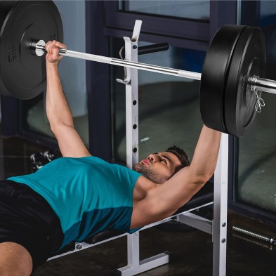 Platos de Pesas Olímpicas 50mm, De 5 kg a 25kg, Bumpe Plates, Goma Maciza, Absorben Golpes, Color Negro, Entrenamiento Pesas