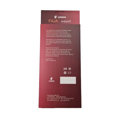 CANNON Faja Neopreno Reductora Ajustable, Cintura de Mujer y Hombre, Unisex, Entrenamiento Deportivo