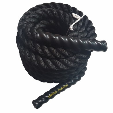 Cross Player Battle Rope 12m - Cuerda de crossfit para hacer ejercicio, Equipo de Fitness y body-building para gimnasio