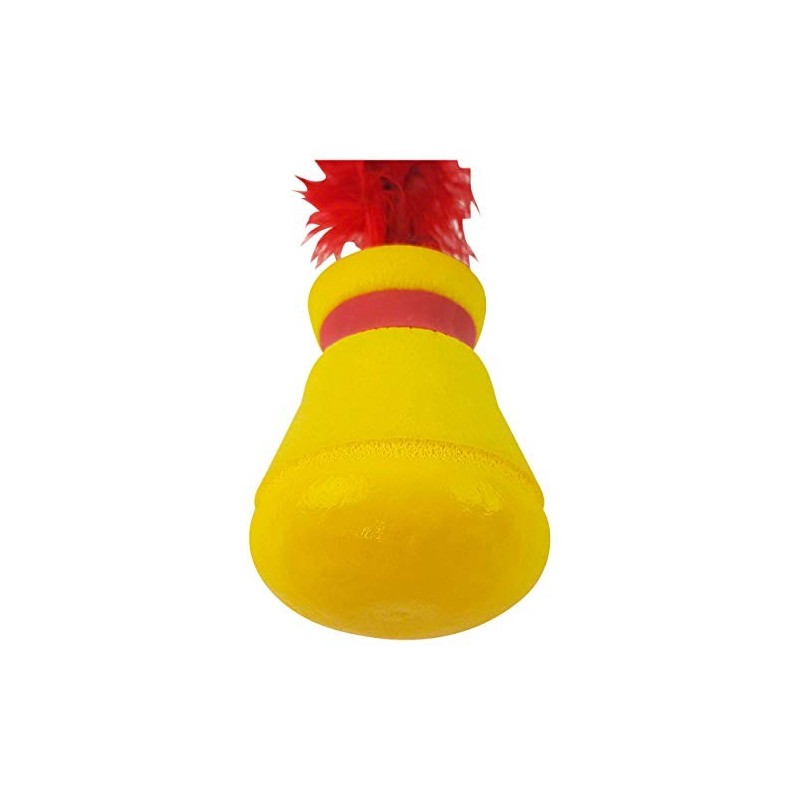 Tunturi Pelota de Plumas, Bremshey 4710 Indiaca Play Federspiel, Rot/Gelb, Amarillo, Talla Única