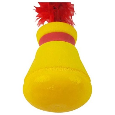 Tunturi Pelota de Plumas, Bremshey 4710 Indiaca Play Federspiel, Rot/Gelb, Amarillo, Talla Única
