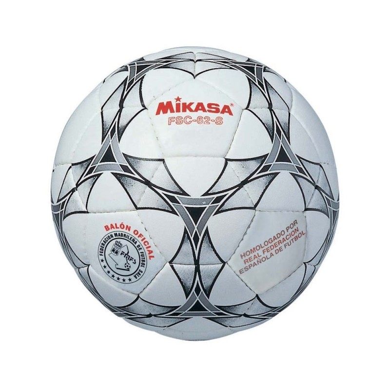 Mikasa Fsc 62 S Balón Fútbol Sala, pelota Mikasa vintage, bola para deporte interior y exterior, ocio y deporte.