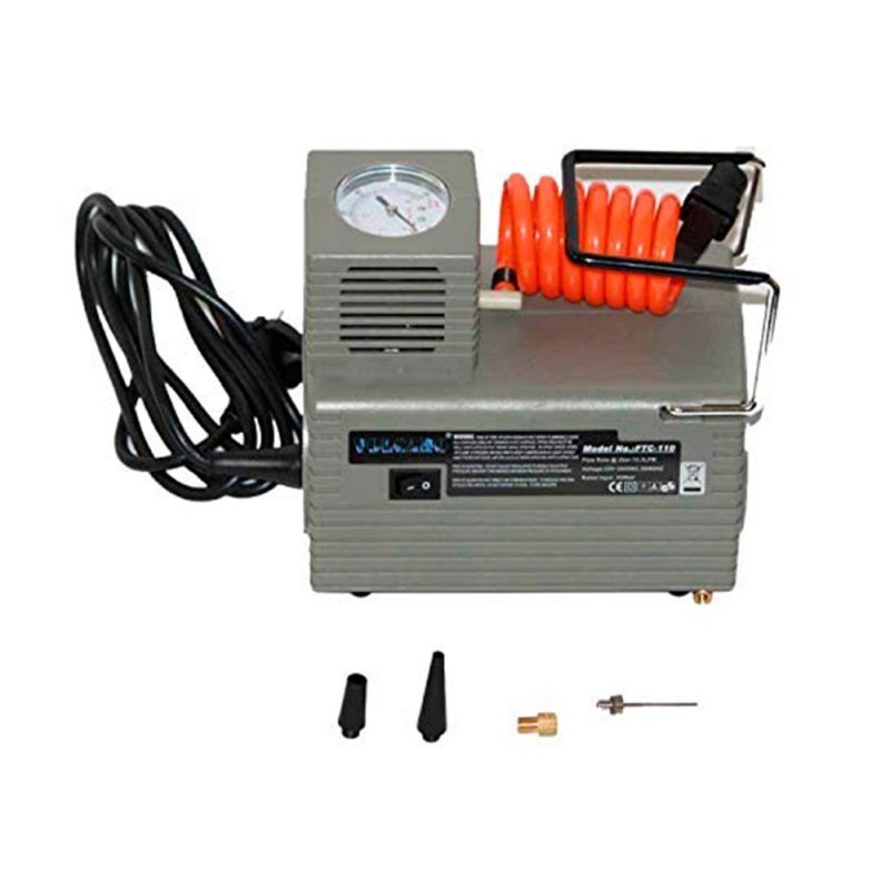 CANNON compresor de Aire para Pelotas de Fútbol, baloncesto, balonmano, inflador de neumáticos de coche y bicicleta 220 V, 4 Bar