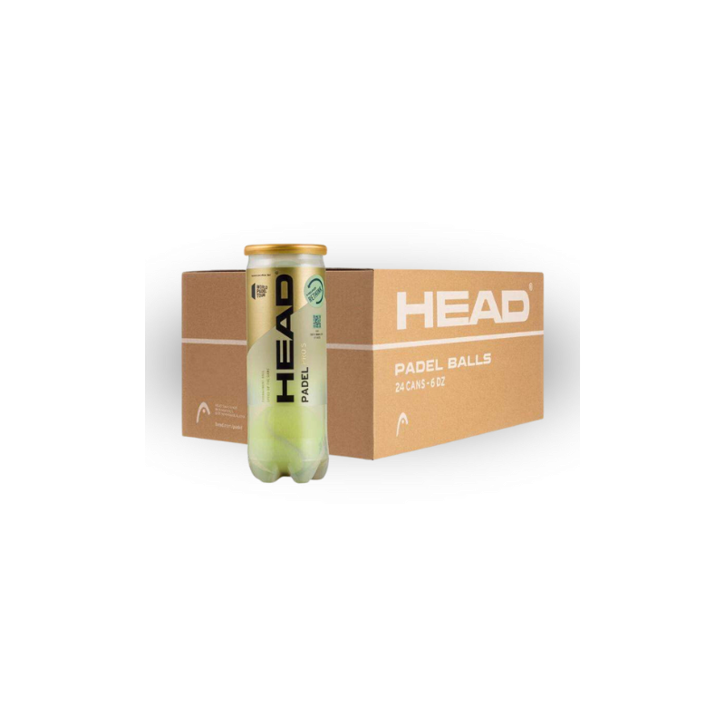 Pelotas de Padel HEAD Padel Pro S, Lote Caja 24 Botes de 3 Unidades, Profesionales y Entrenamiento Deportivo